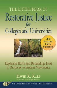 Book cover for little book of restorative justice for colleges and universities, 2nd edition 