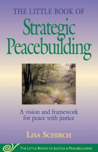 Book cover for strategic peacebuidnig 