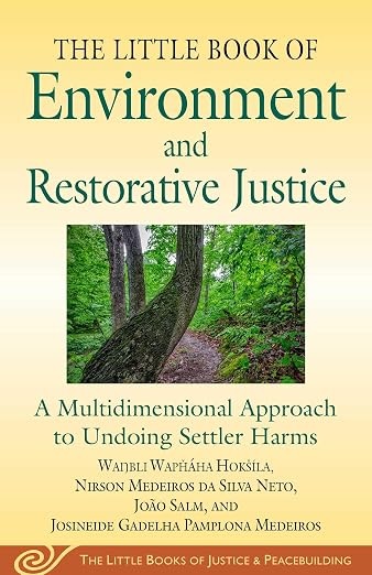 Book cover for little book of environment and restorative justice